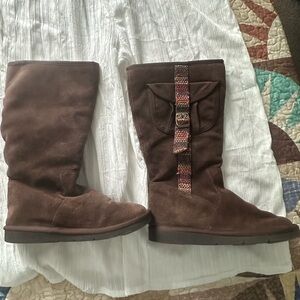 Brown Suede Women's Boots